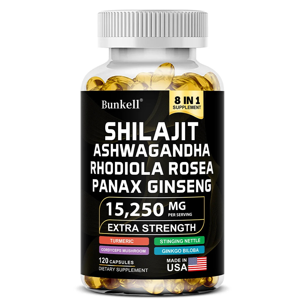 Shilajit Capsules with Ginseng Ashwagandha