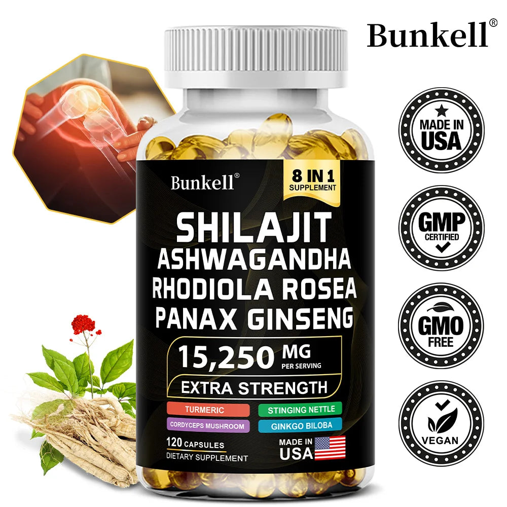 Shilajit Capsules with Ginseng Ashwagandha