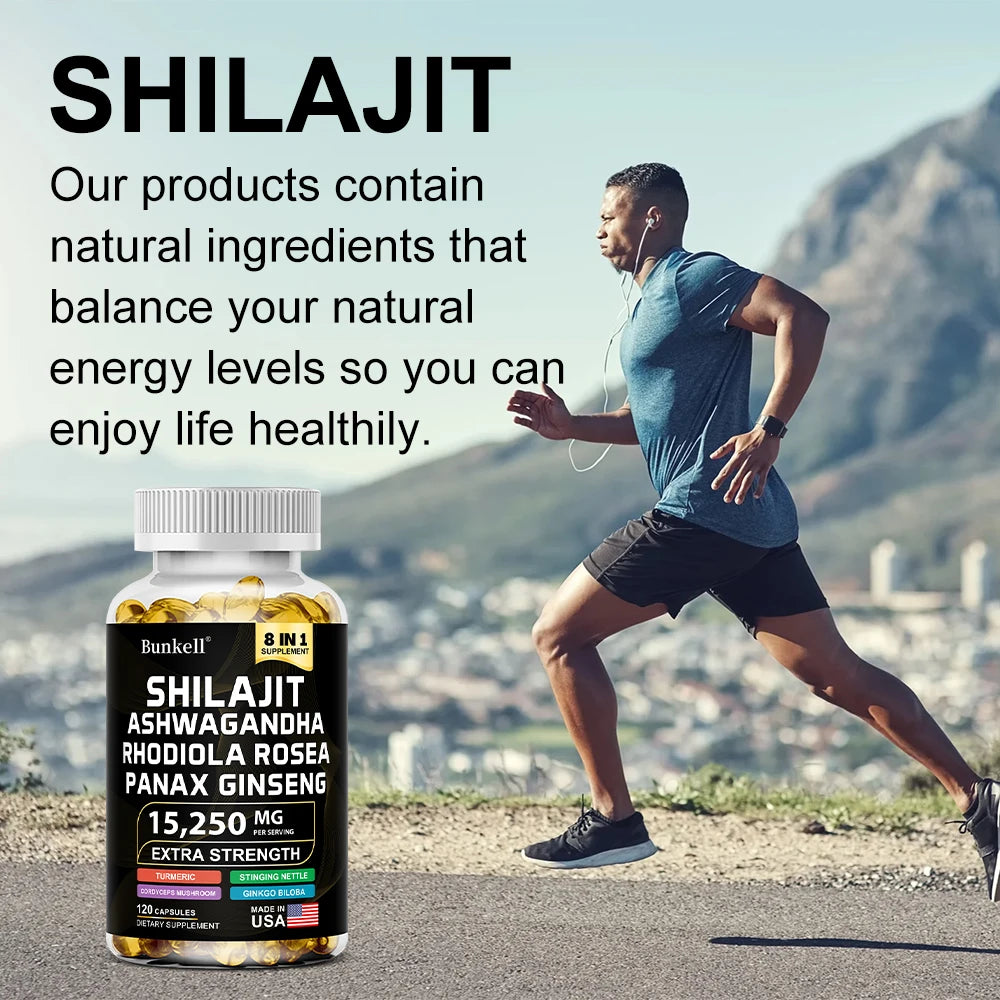 Shilajit Capsules with Ginseng Ashwagandha