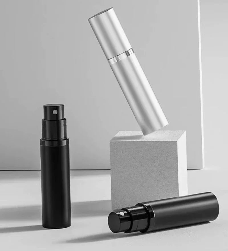 Refillable cologne and perfume containers for travel