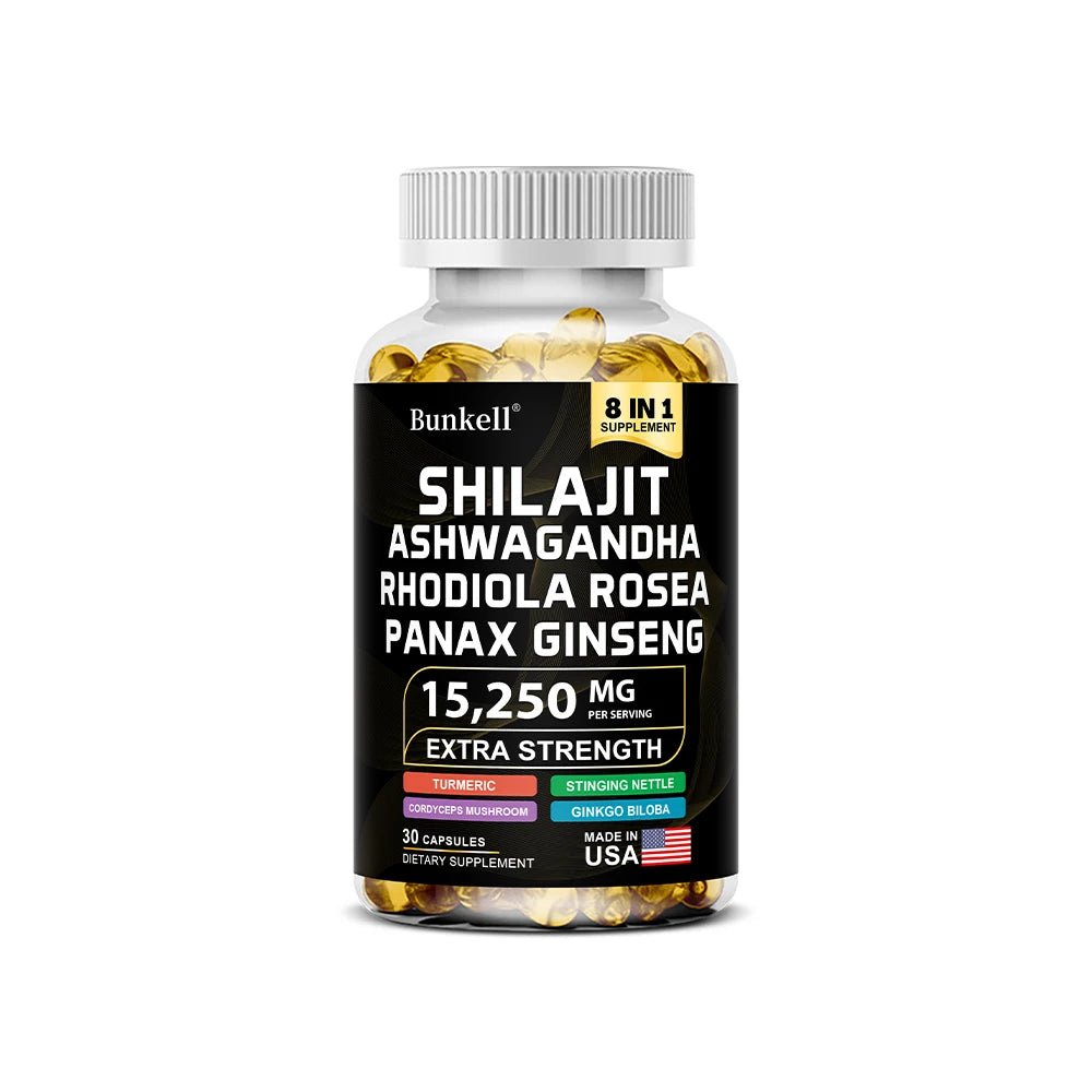 Shilajit Capsules with Ginseng Ashwagandha