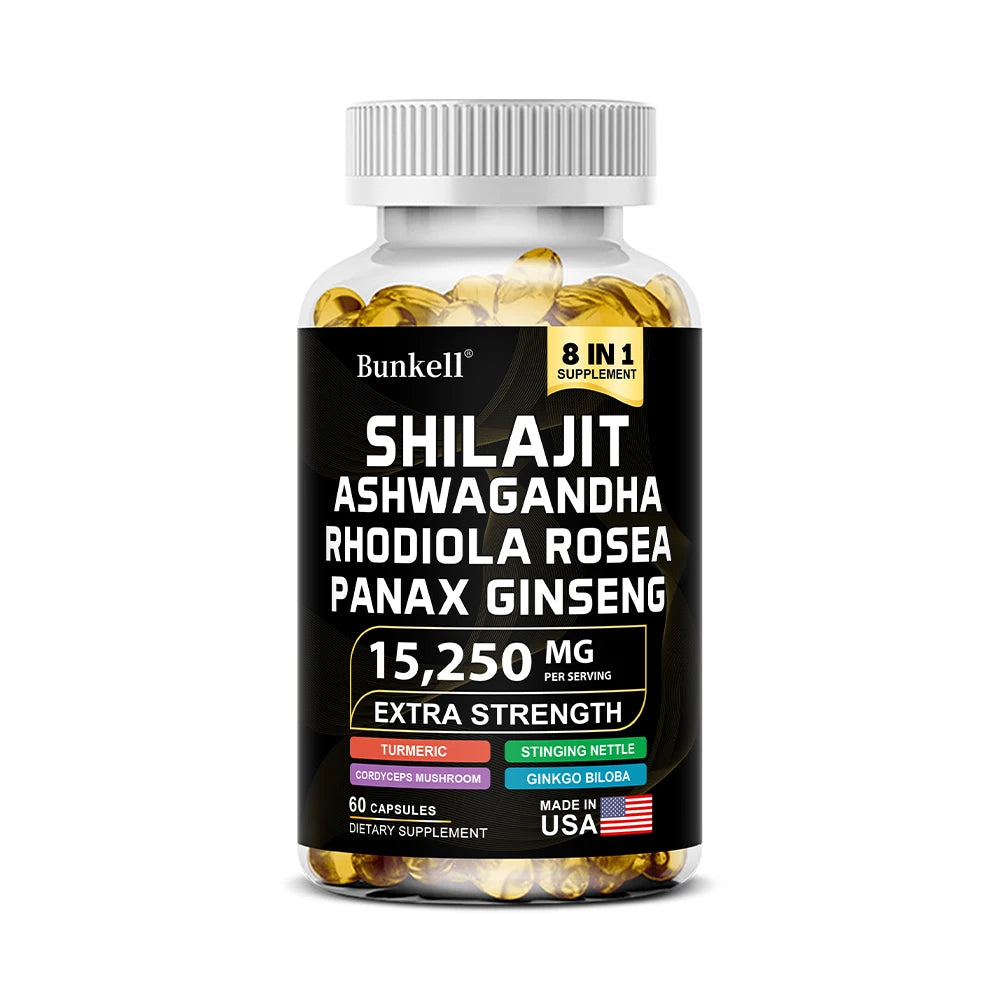 Shilajit Capsules with Ginseng Ashwagandha